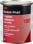 image of 3M Scotch-Weld EC-1357 Contact Adhesive Gray 1 Quart Can - 2
