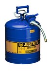 image of Justrite Accuflow Safety Can 7250320 - Blue - 14076
