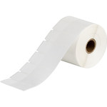 image of Brady THT-131-461-1.5-SC Die-Cut Printer Label Roll - 2.625 in x 1 in - Polyester - Clear / White - B-461 - 80365