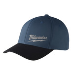 image of Milwaukee WORKSKIN Blue Large/XL Polyester Performance Fitted Hat - 045242-74703