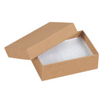 image of Kraft Jewelry Boxes - 2.125 in x 3.0625 in x 1 in - 3432