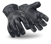 image of HexArmor PointGuard Ultra 4046 Black 9 Goatskin Leather/SuperFabric Goatskin Cut and Sewn Needlestick-resistant - ANSI A7 Cut Resistance - 4046 SZ 9