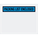 image of Blue Packing List Enclosed Envelopes - 5.5 in x 7 in - 2 Mil Poly Thick - SHP-8233