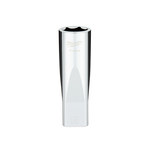 image of Milwaukee FOUR FLAT 45-34-9142 6 Point M18 Deep Socket - Chrome Vanadium Steel - 1/2 in Drive - 58947