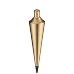 image of Milwaukee Brass Plumb Bob - 7.5 in Length - 2.1 in Wide - 924BR