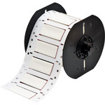 image of Brady B33D-500-2-7642 Die-Cut Printer Sleeve - 2 in x 1/2 in - Polyolefin - White - B-7642 - 96752