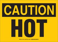 image of Brady Prinzing B-401 High Impact Polystyrene Rectangle Yellow Equipment Safety Sign - 14 in Width x 10 in Height - SP472C