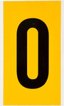 image of Brady 1570-0 Number Label - Black on Yellow - 5 in x 9 in - B-946 - 97560