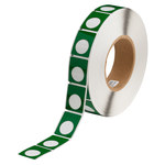 image of Brady THTEP167U-593-.5GN Die-Cut Printer Label Roll - 1.2 in x 1 1/2 in - Polyester - Green - B-593 - 57181