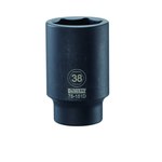 image of Dewalt DWMT75151OSP 38 mm Deep Impact Socket - CR-440 Steel - 3/4 in 6 Point Drive - 3 11/32 in Length - 51512
