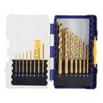 image of Irwin SPEEDBOR Jobber Length Drill Bit Set 3018009 - Titanium Nitride Finish - High-Speed Steel