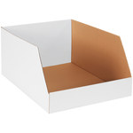 Shipping Supply White Corrugated Bins - 24 in x 18 in x 12 in - SHP-12055