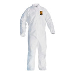 image of Kimberly-Clark Kleenguard Disposable General Purpose Coveralls A40 44313 - Size Large - White