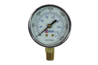 image of Coilhose 1/4 in Hydraulic Gauge gh193000 - Chrome - 30431