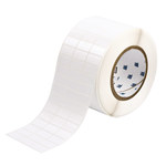 image of Brady THT-5-498-10 Die-Cut Printer Label Roll - 1 in x 1/2 in - Vinyl - White - B-498 - 62679