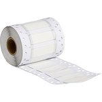 image of Brady Permasleeve 2HX-250-2-WT-SC Die-Cut Printer Sleeve - 0.25 in x 2 in - Polyolefin - White - B-7642 - 82064