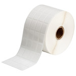 image of Brady THT-68-498-5-SC Die-Cut Printer Label Roll - 0.5 in x 3/4 in - Vinyl - White - B-498 - 92127