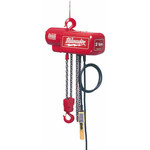 image of Milwaukee Red Aluminum Electric Chain Hoist - 06940