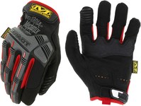 image of Mechanix Wear M-Pact Black/Red Small TPR Work Gloves - MPT-52-008