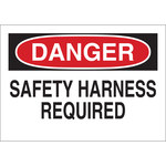 image of Brady B-401 Polystyrene Rectangle White Confined Space Sign - 10 in Width x 7 in Height - 20027