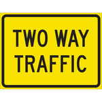image of Brady B-959 Aluminum Rectangle Yellow Stop Signs, Traffic Control Signs & Banners Sign - 115423