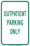image of Brady B-555 Aluminum Rectangle White Parking Restriction, Permission & Information Sign - 12 in Width x 18 in Height - 129657
