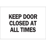 image of Brady B-120 Fiberglass Reinforced Polyester Rectangle White Door Sign - 14 in Width x 10 in Height - 73463