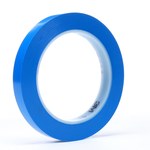 image of 3M 471 Blue Marking Tape - 1/8 in Width x 36 yd Length - 5.2 mil Thick - 92385