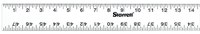 image of Starrett Aluminum Rule - 48 in Length - 2 in Wide -.125 in Thick - ASE-48