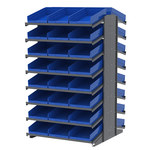 image of Akro-Mils APRD18178 Fixed Rack - Gray - 16 Shelves - APRD18178 BLUE