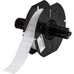 image of Brady Stainerbondz B33-195-481 Die-Cut Printer Label Roll - 0.9 in x 0.375 in - Polyester - White - B-481 - 91122