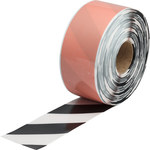 image of Brady ToughStripe Max Black/White Marking Tape - 4 in Width x 100 ft Length - 0.050 in Thick - 63986