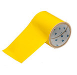 image of Brady Toughstripe Yellow Floor Marking Tape - 4 in Width x 100 ft Length - 16150