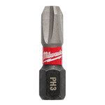 image of Milwaukee SHOCKWAVE Impact Duty Phillips Insert Bit 48-32-4433 - Alloy Steel - 1 in Length - 48754