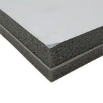 image of TUFCOTE Silver / Charcoal - 72 in Width x 54 in Length x 1.35 in Thick - Barrier Absorber Composite - R84-540072