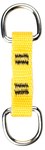 image of 3M DBI-SALA Fall Protection for Tools 1500001 Yellow D-Ring - 1/2 in Width - 2 1/4 in Length