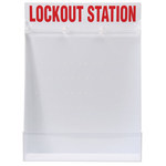 image of Brady Red/White Polystyrene Lockout Device Station - 19.5 in Width - 26 in Height - 754476-50994
