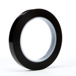 image of 3M 471 Black Marking Tape - 1/2 in Width x 36 yd Length - 5.2 mil Thick - 07198