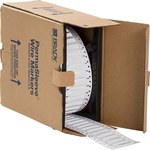 image of Brady PermaSleeve 3FR-250-2-WT-2 Die-Cut Printer Sleeve - 1 in x 0.439 in - Polyolefin - White - B-344 - 89965