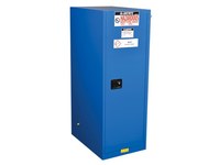 image of Justrite Sure-Grip EX Hazardous Material Storage Cabinet Deep Slimline 865428, 54 gal, Royal Blue - 15461