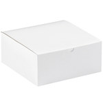 image of White Gift Boxes - 8 in x 8 in x 3.5 in - 3340