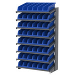 image of Akro-Mils APRS Fixed Rack - Gray - 8 Shelves - APRS18318 BLUE