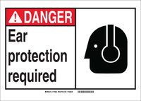 image of Brady B-302 Polyester Rectangle PPE Sign - 7 in Width x 10 in Height - Laminated - 119726