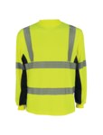 image of Global Glove FrogWear High-Visibility Reflective Shirt GLO-225LS/LG - Size Large - Lime - GLO-225LS LG