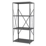 image of Akro-Mils AS2479 Fixed Shelving System - Steel - 4 Shelves