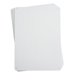 image of Brady B-555 Aluminum Rectangle White Sign Blank - 14.25 in Width x 10.25 in Height - 13635