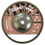 image of Weiler Tiger Type 27 Flap Disc 50735 - Aluminum Oxide - 7 in - 80 - Medium