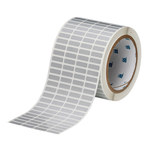 image of Brady THT-1-435-10 Die-Cut Printer Label Roll - 0.75 in x 0.25 in - Polyester - Silver - B-435 - 30227
