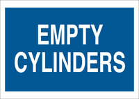 image of Brady B-555 Aluminum Rectangle Blue Chemical Storage Sign - 10 in Width x 7 in Height - 43322