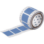 image of Brady Permasleeve 3PS-1500-2-BL-2 Die-Cut Printer Sleeve - 2 in x 2.433 in - Polyolefin - Blue - B-342 - 57594